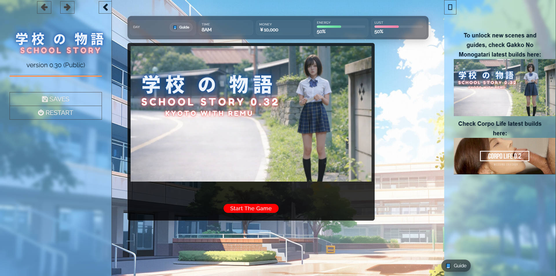[PC][HTML/汉化/真人/3D]学校の物语 Gakko No Monogatari V0.32 浏览器汉化 [33.53GB] - 芒果游戏库-芒果游戏库