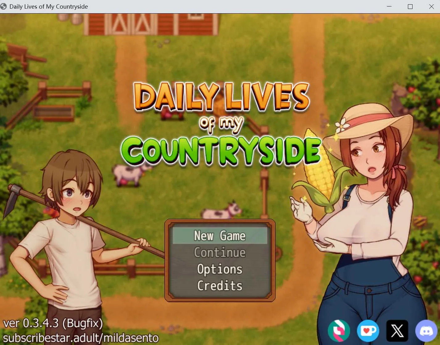 [PC][欧美RPG/汉化/动态/2D 欧美]我的乡村日常生活！Daily Lives of My Countryside Ver0.3.4.3 AI汉化版 [2.65GB] - 芒果游戏库-芒果游戏库