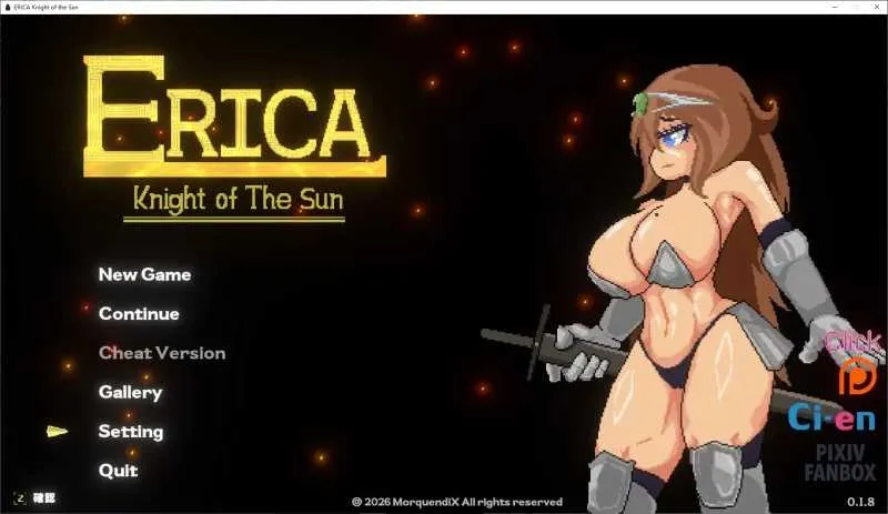 [PC][ACT/汉化/新作/2D]艾丽卡：太阳骑士/Erica Knight of the sun Ver0.18 [2.84GB] - 芒果游戏库-芒果游戏库