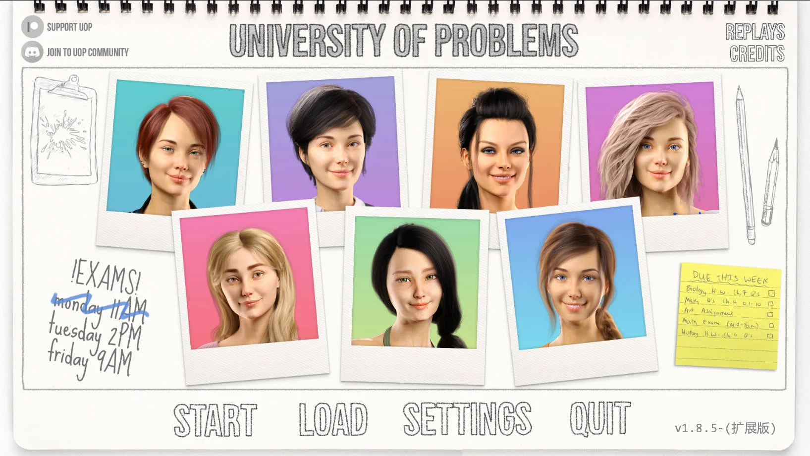 [PC][SLG/汉化/动态/3D]问题大学 学院情缘/University of Problems v1.8.5 Extended AI汉化 [14.57GB] - 芒果游戏库-芒果游戏库