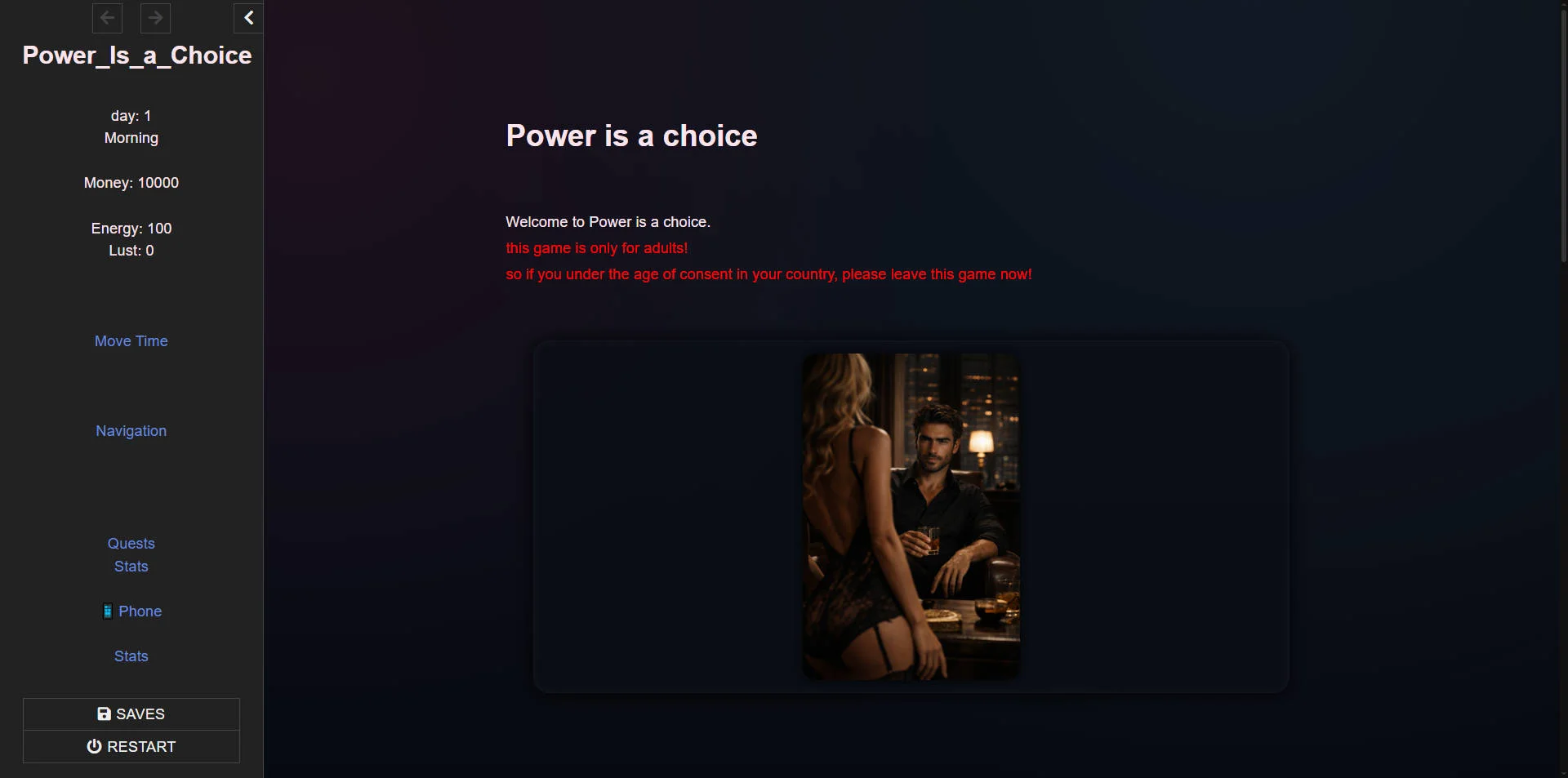 [PC][HTML/汉化/真人/]权力是一种选择/Power is a choice v0.2 浏览器汉化 [1.61GB] - 芒果游戏库-芒果游戏库