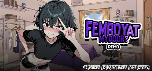[PC+安卓][日系SLG/官中/动态/日系]门口的伪娘 Femboy at My Door Demo [1002MB] - 芒果游戏库-芒果游戏库