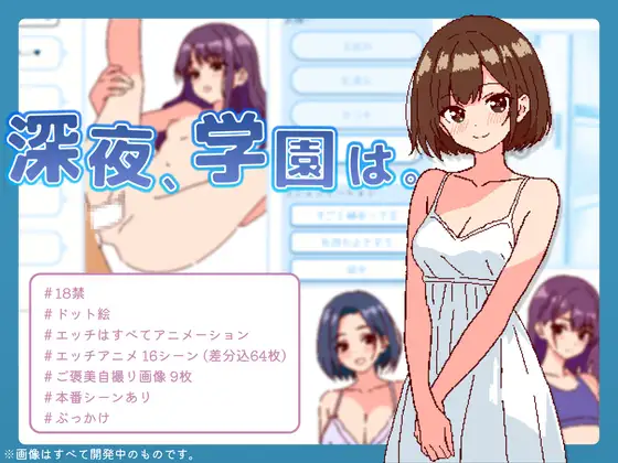 [PC][像素风SLG/动态/官中/2D]深夜学园 深夜、学園は。v1.10 官方中文版 [566MB] - 芒果游戏库-芒果游戏库