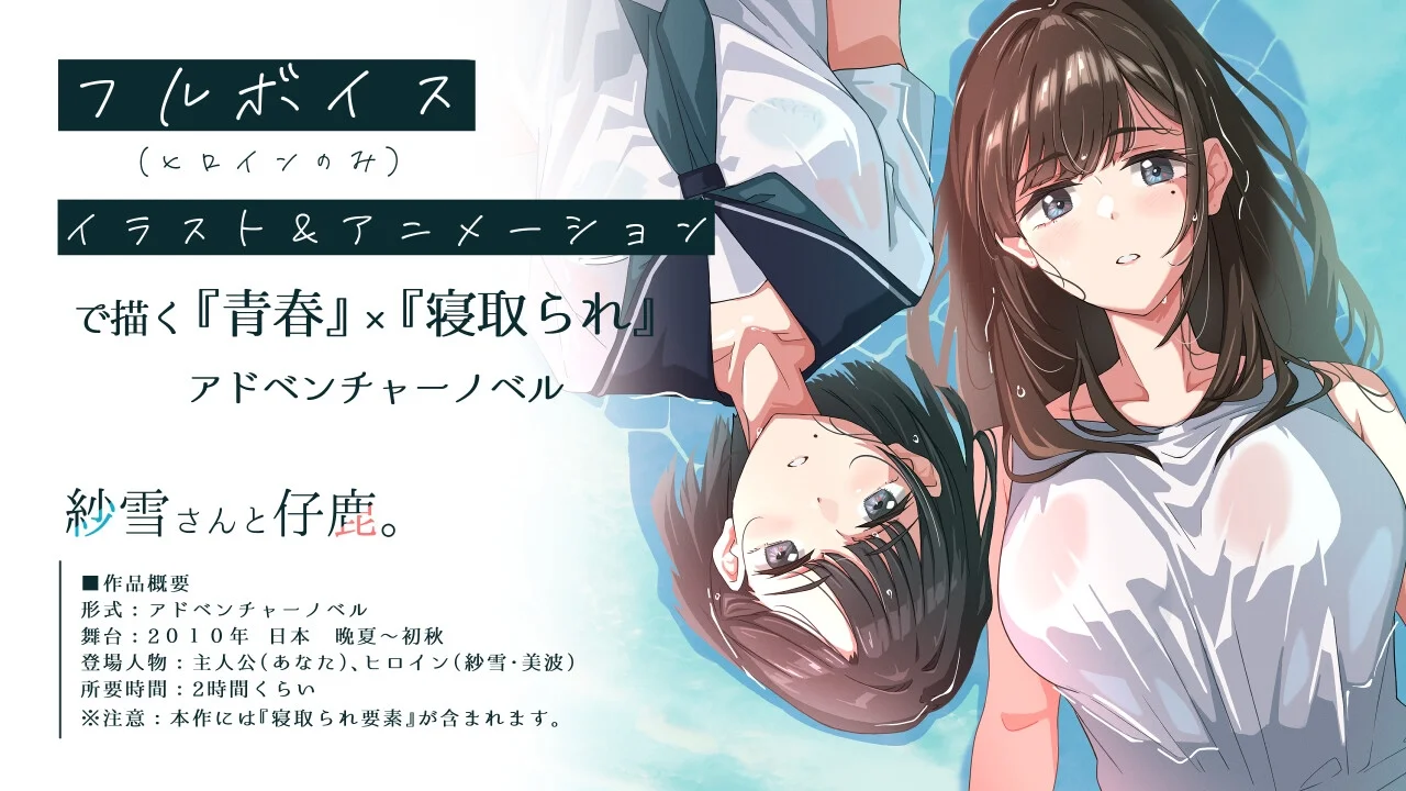 [PC][精品新作ADV/汉化/NTR母女/2D]纱雪小姐与小鹿 紗雪さんと仔鹿。AI汉化版 [1584.1MB]-芒果游戏库