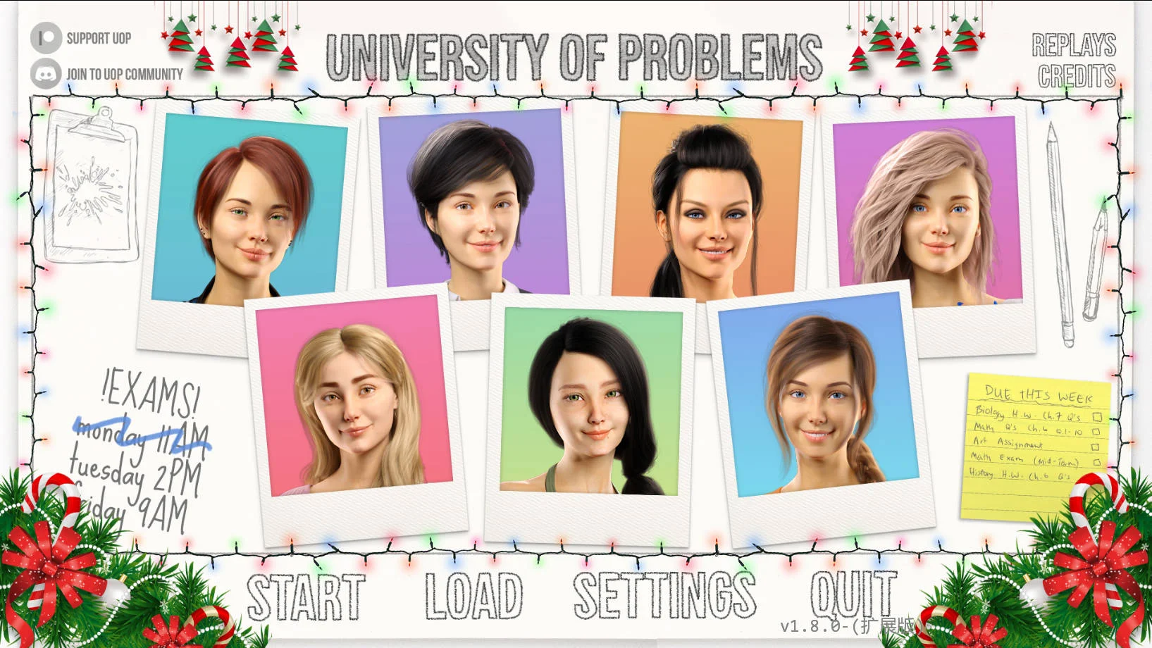 [PC][SLG/汉化/动态/3D]问题大学 学院情缘/University of Problems v1.8.0 Extended AI汉化 [14484.1MB] - 芒果游戏库-芒果游戏库